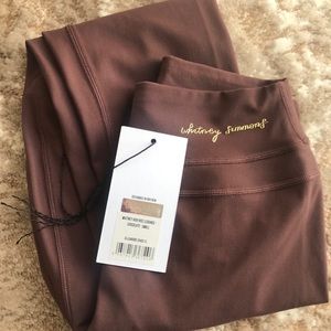 Whitney Simmons - high rise chocolate leggings